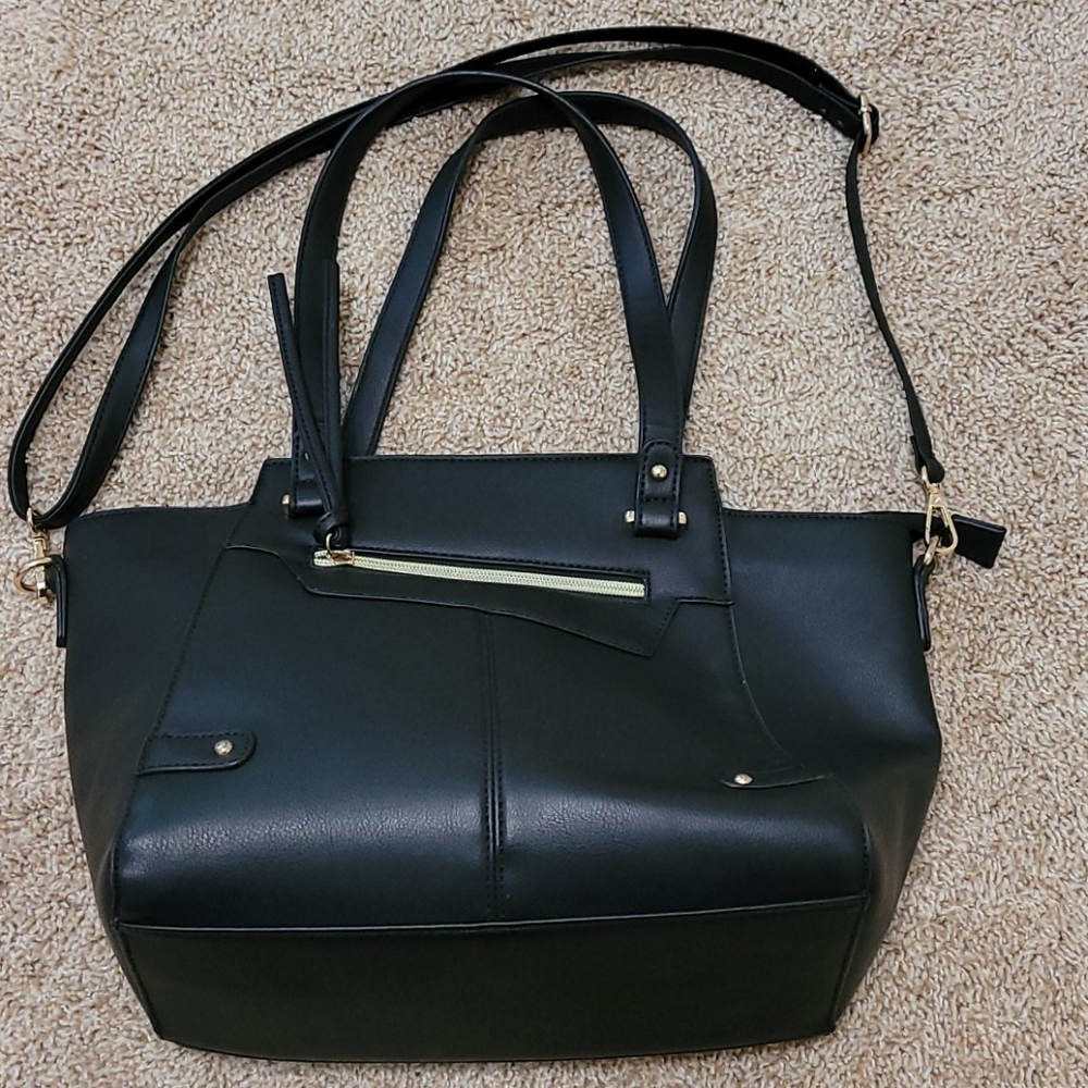 Black large size purse